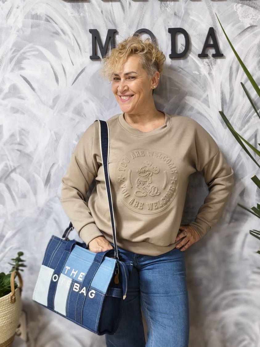 Sudadera MICKEY BEIGE - GARA